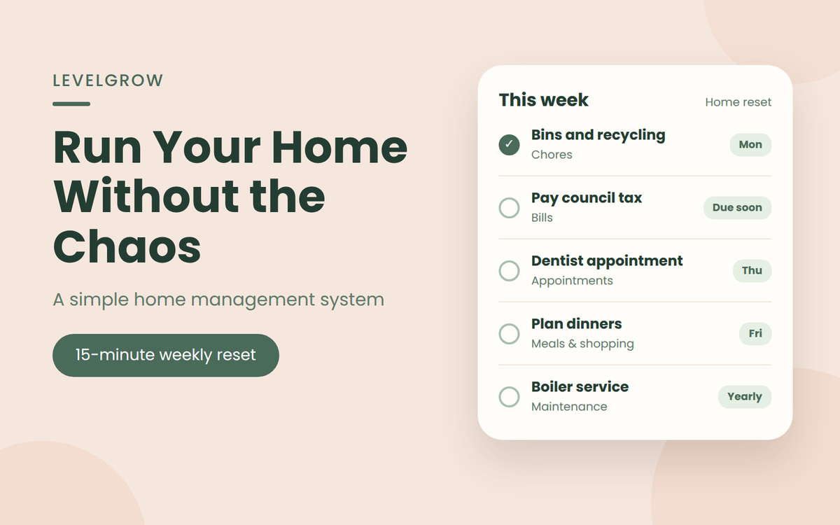 How to Run a Household Without the Chaos: A Simple Home Management System